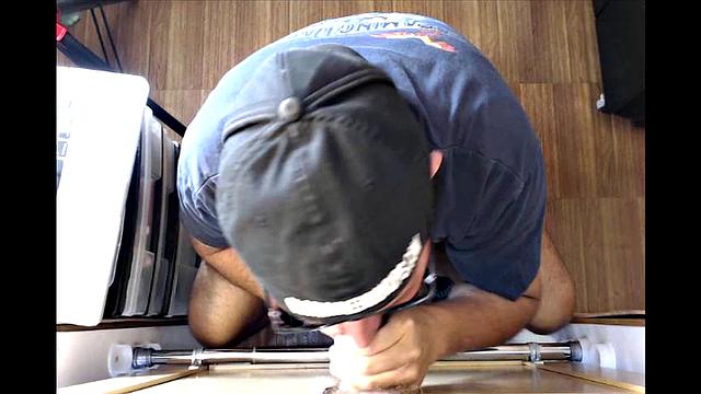 Trucker Takes A Gloryhole Blowjob