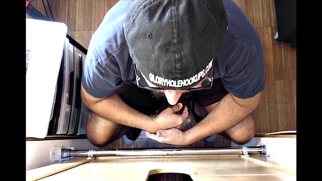 Trucker Takes A Gloryhole Blowjob