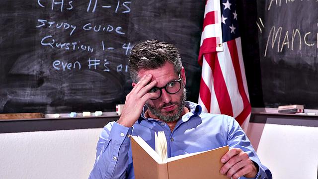 College babe drilled by teacher