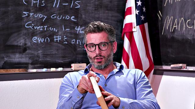 College babe drilled by teacher