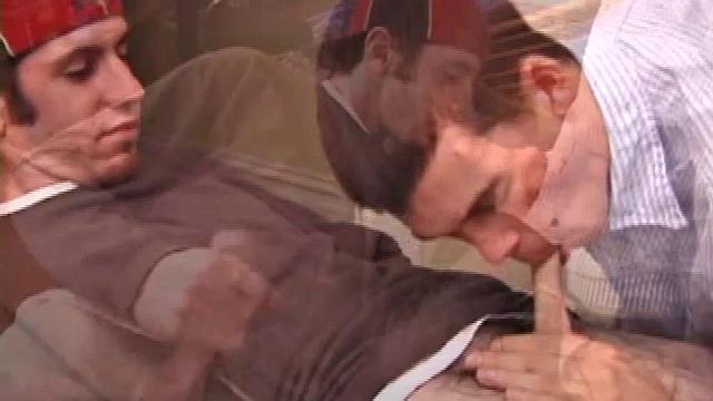 When Tag comes home and finds the massage table out, Matthew has him lie down on it and quickly strips his clothes off to get his hands on that cock. Tag finds someone's dick and starts blowing.