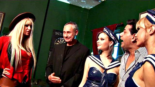 Group Sex with Big Tits Bounty Hunter