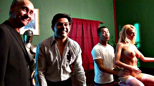 Group Sex with Big Tits Bounty Hunter