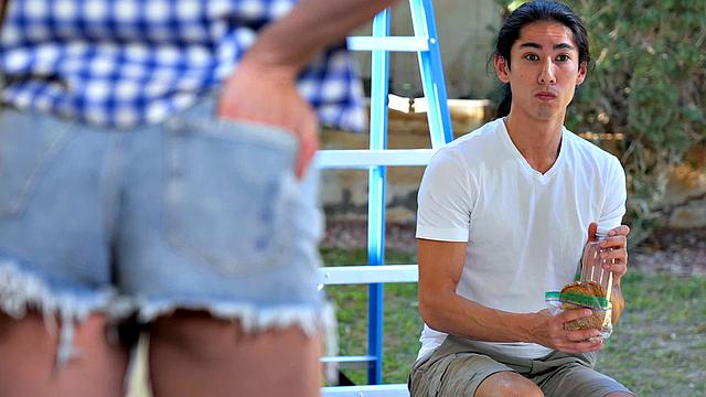 Vivian Foxx is horny for strangers cock