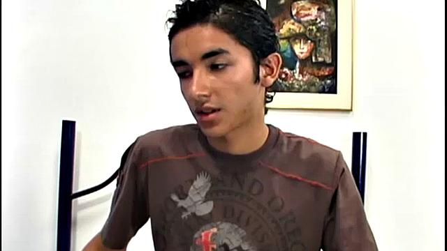 Isaias invites Nino for some afternoon fun and is quick to get the slim and smooth boy out of his pants. Once the Latin twinks are naked, Isaias goes down on his top and licks his ass.