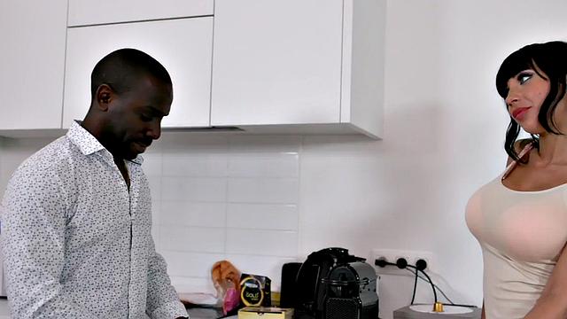 Busty anal babe gets fucked by BBC amateur banging