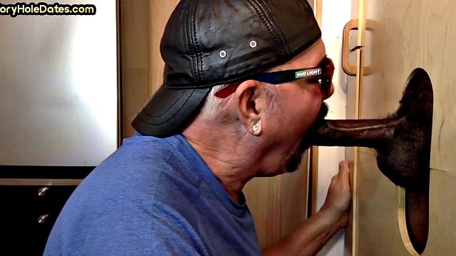 IR Gloryhole DILF sucks and gets plowed by BBC at home