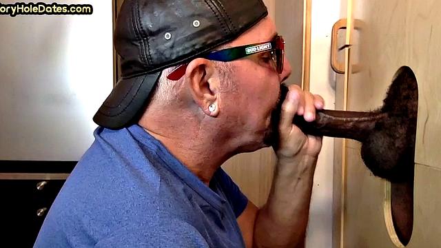 IR Gloryhole DILF sucks and gets plowed by BBC at home