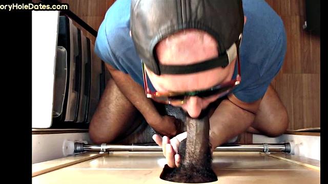 IR Gloryhole DILF sucks and gets plowed by BBC at home