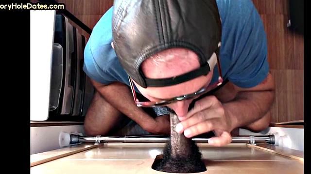 IR Gloryhole DILF sucks and gets plowed by BBC at home