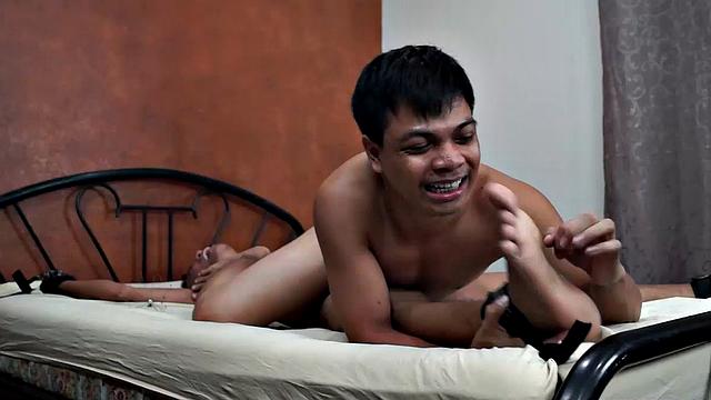 The levels of ticklishness on Alex truly go through the roof. We always send this ticklish twink into a world of hysterical laughter every time we strap him down.