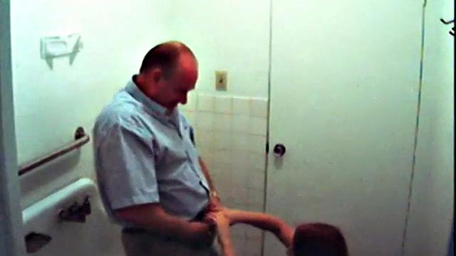 Cum guzzling cock sucking office slut gets on knees