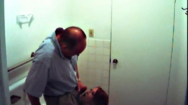 Cum guzzling cock sucking office slut gets on knees