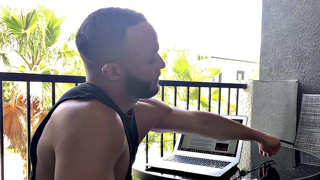 Black POV hunk penetrating ass after cocksucking