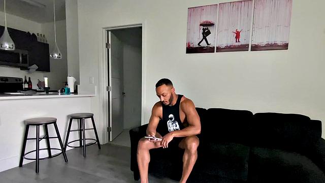 Black POV hunk penetrating ass after cocksucking