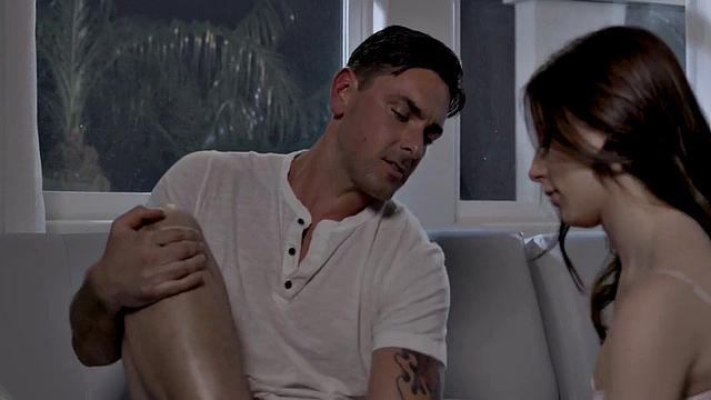 Cocksucking babe banged by lover in passionate affair