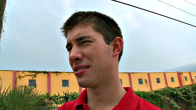 Black amateur picked up and fucked outdoors by white