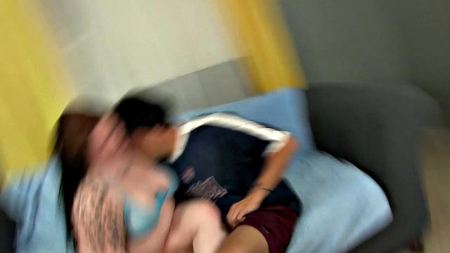 Hefty Strumpet Ramblin Rose Yields Her Mouth and Pussy to Long Cock