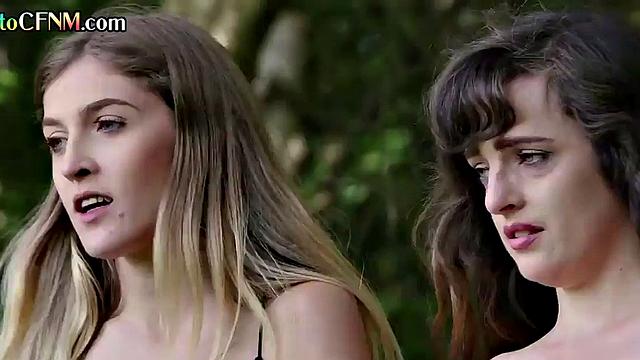 CFNM amateur outdoor group by British femdom sluts