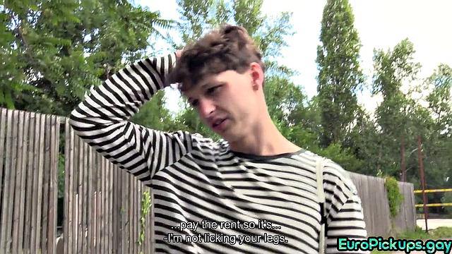 Skinny 21yo bottomed by stranger