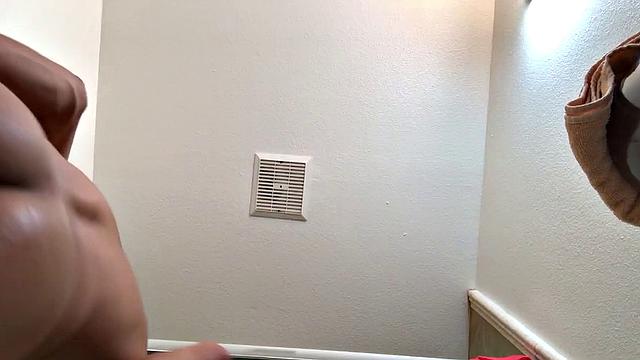 We find Roman Blake in the shower, fingering his ass and playing with his uncut cock. With his big dick rock hard, the Latin boy moves to the bathroom sink and starts stroking.