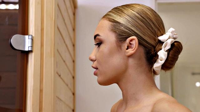 Erotic small boobs babe fucked by rod instead of massage