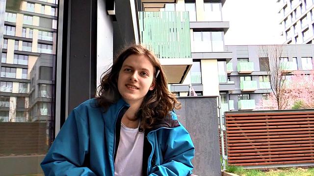 Sweet long-haired euro twink barebacked in POV on bed