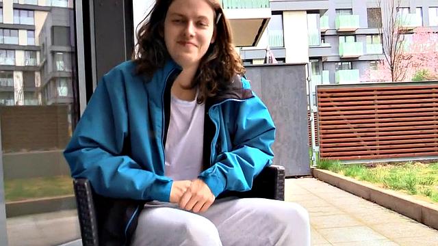 Sweet long-haired euro twink barebacked in POV on bed