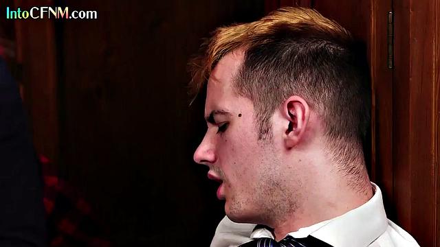 Stunning CFNM babes sucking stud