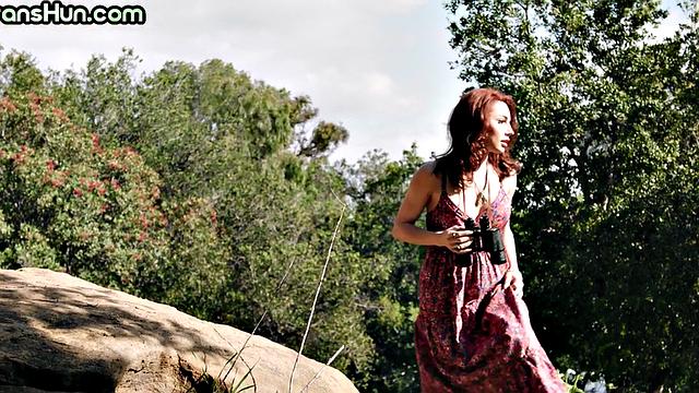 Auburn trans drills babes pussy