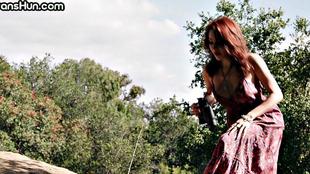 Auburn trans drills babes pussy