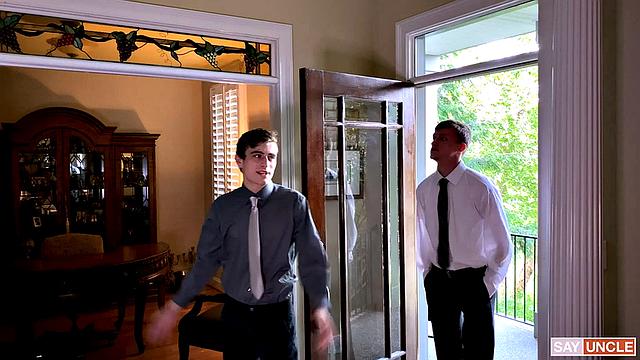 Elder Proctor and Elder Abarth take Bishop Thirio's thick cock together