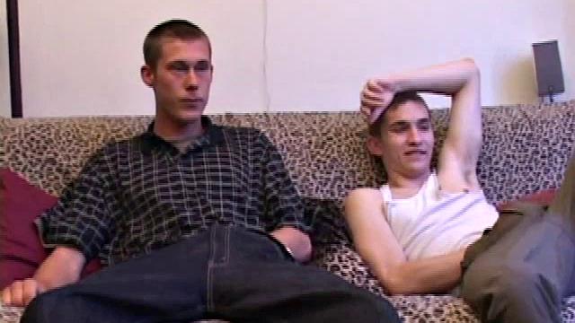 Sean is feeling himself up as Brent arrives looking for some action. Brent takes out his dick and Sean goes down on it. Brent pulls out Sean's cock and starts sucking it and a hot oral exchange follows.