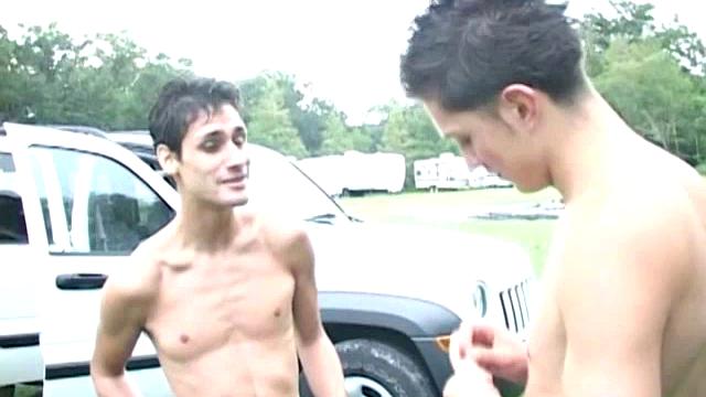 Car Wash Antics Turn Into A Cock Sucking Session