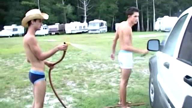 Car Wash Antics Turn Into A Cock Sucking Session