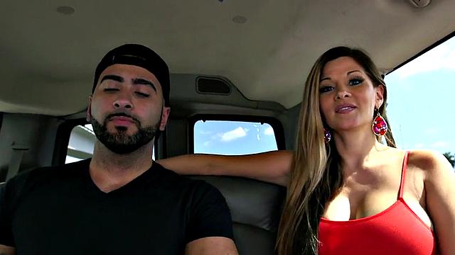 Picked up tattooed jock to fuck gay ass in van