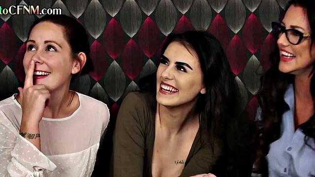 Office workers tugging boss