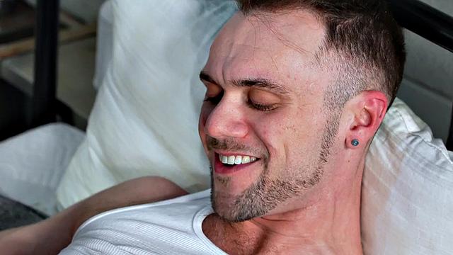 Fisting jock rims and fists hairy BF till cumshot after Blowjob