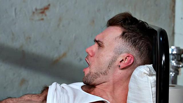 Fisting jock rims and fists hairy BF till cumshot after Blowjob