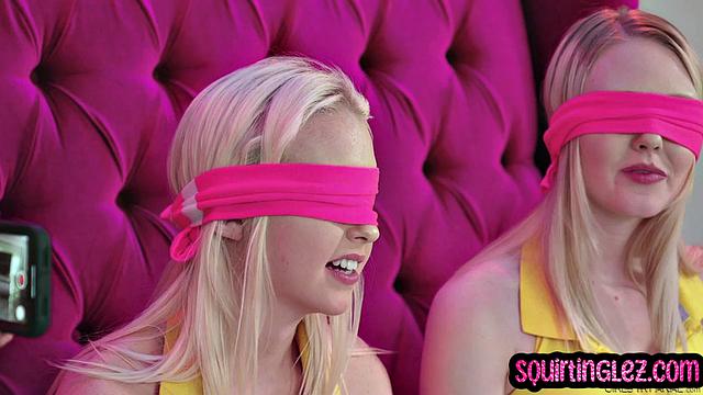 Cute lesbians in threesome