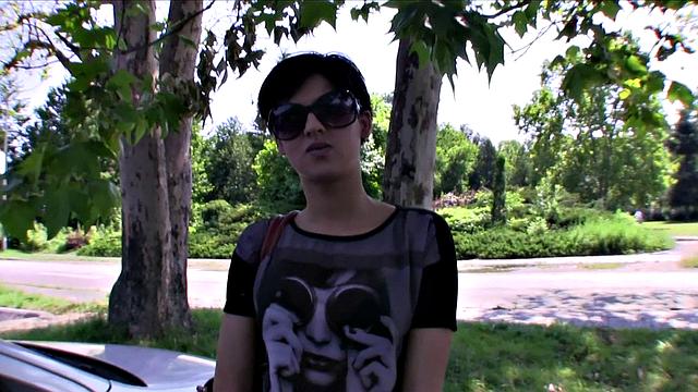 Watch Coco, the tattooed outdoors babe, get her pussy fingered and mouth stuffed