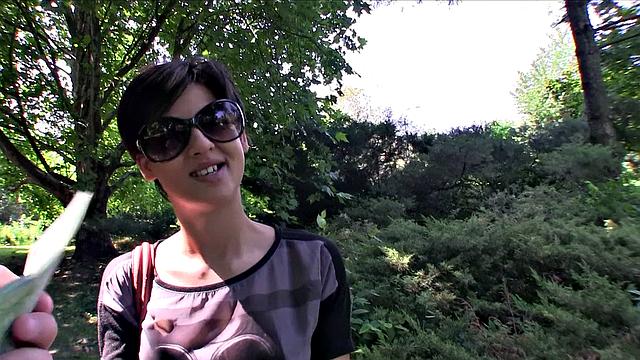 Watch Coco, the tattooed outdoors babe, get her pussy fingered and mouth stuffed