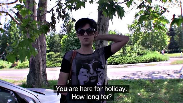 Watch Coco, the tattooed outdoors babe, get her pussy fingered and mouth stuffed