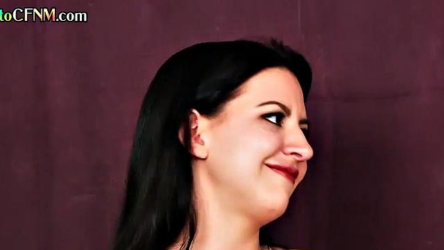 CFNM femdom rides guy in front of girlfriends