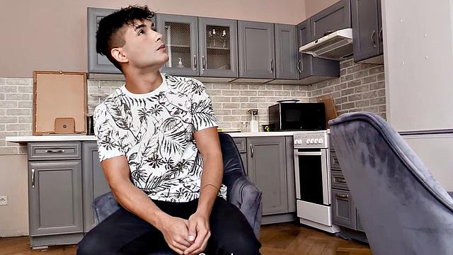 Handsome stud fucked by horny gay.