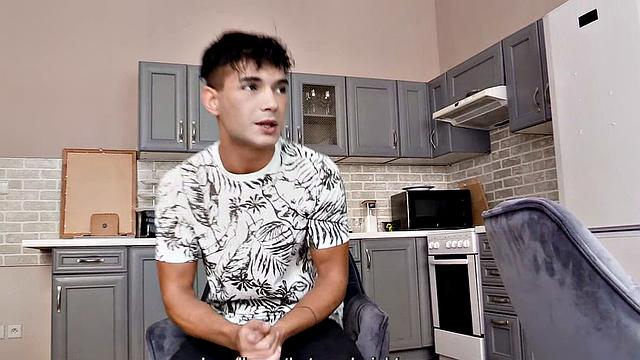 Handsome stud fucked by horny gay.