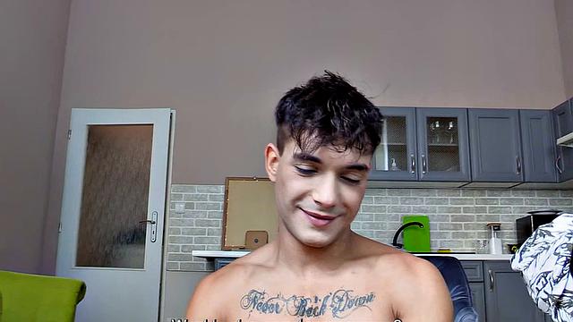 Handsome stud fucked by horny gay.