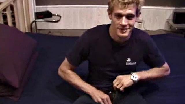 Jonathan Priest strokes his thick cock and moans for the camera