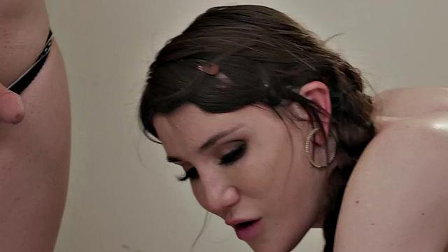 Busty Trannies barebacking each other in a tight ass 3some