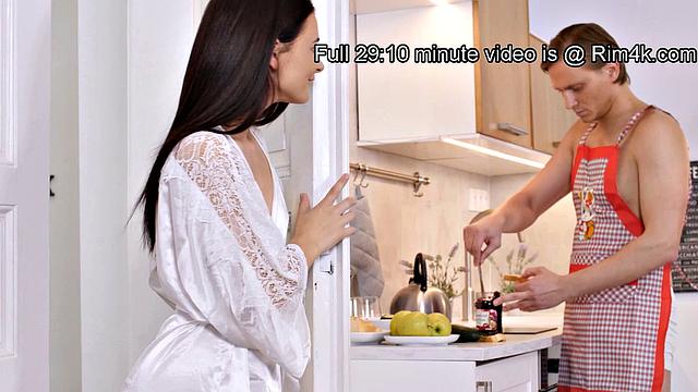 RIM4K. Girl sees husband's ass and can't resist diving tongue into it